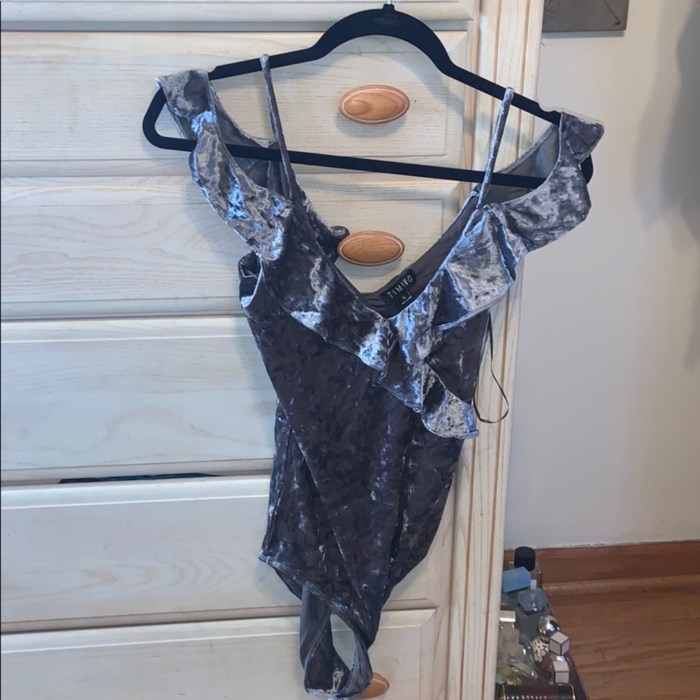 Velvet body suit brand new